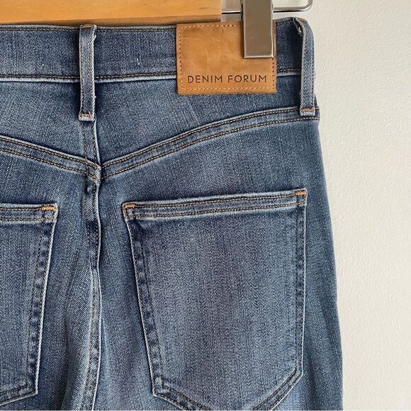 Denim Forum The Lola High Rise Skinny Medium Wash Jean Size 26 - Picture 6 of 8